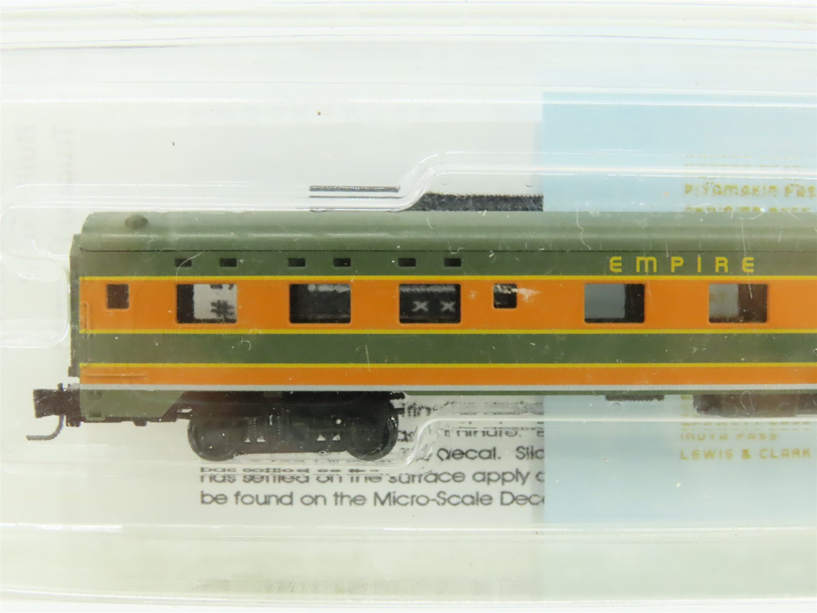 Z Scale Micro-Trains MTL #55000030 GN Empire Builder Sleeper Passenger w/ Decals