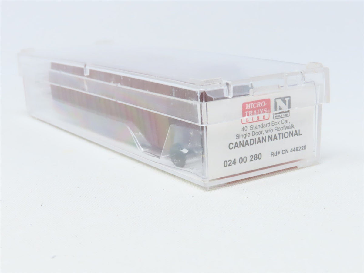 N Scale Micro-Trains MTL 02400280 CN Canadian National 40&#39; Box Car #446220