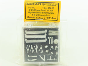 HO 1/87 Scale Details West DS-310 EMD F-B Unit Diesel Super Detail Kit
