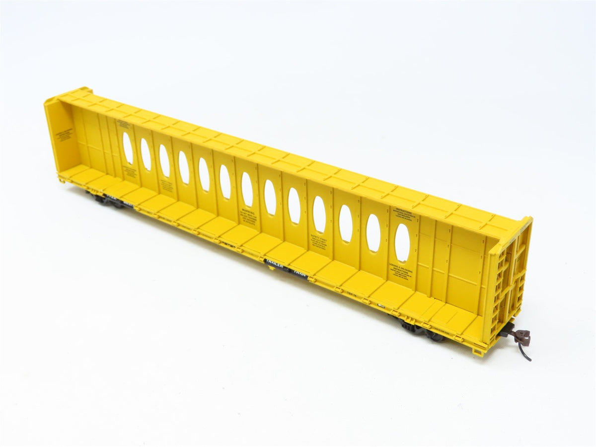 HO Scale Walthers #932-4127 TTZX Trailer Train 72&#39; Centerbeam Flat Car #86377