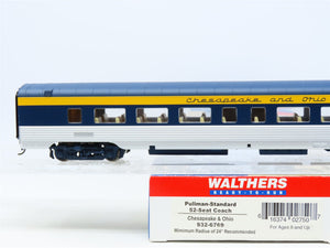 HO Scale Walthers #932-6769 C&O Chesapeake & Ohio 52-Seat Coach Passenger