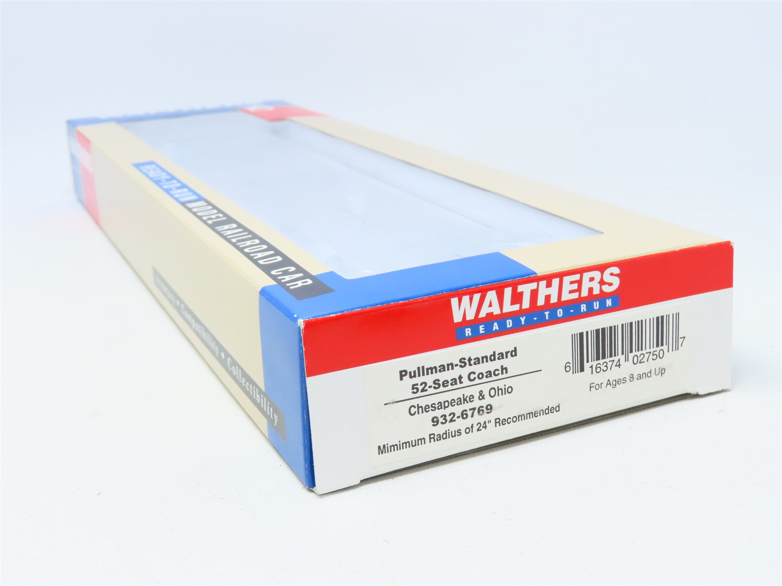 HO Scale Walthers #932-6769 C&O Chesapeake & Ohio 52-Seat Coach Passenger