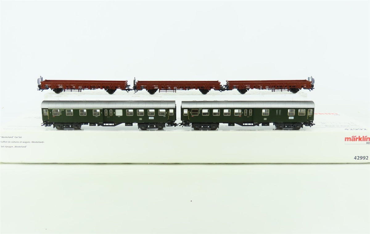 HO Scale Marklin 42992 DB German Era III &quot;Westerland&quot; Passenger &amp; Freight Set