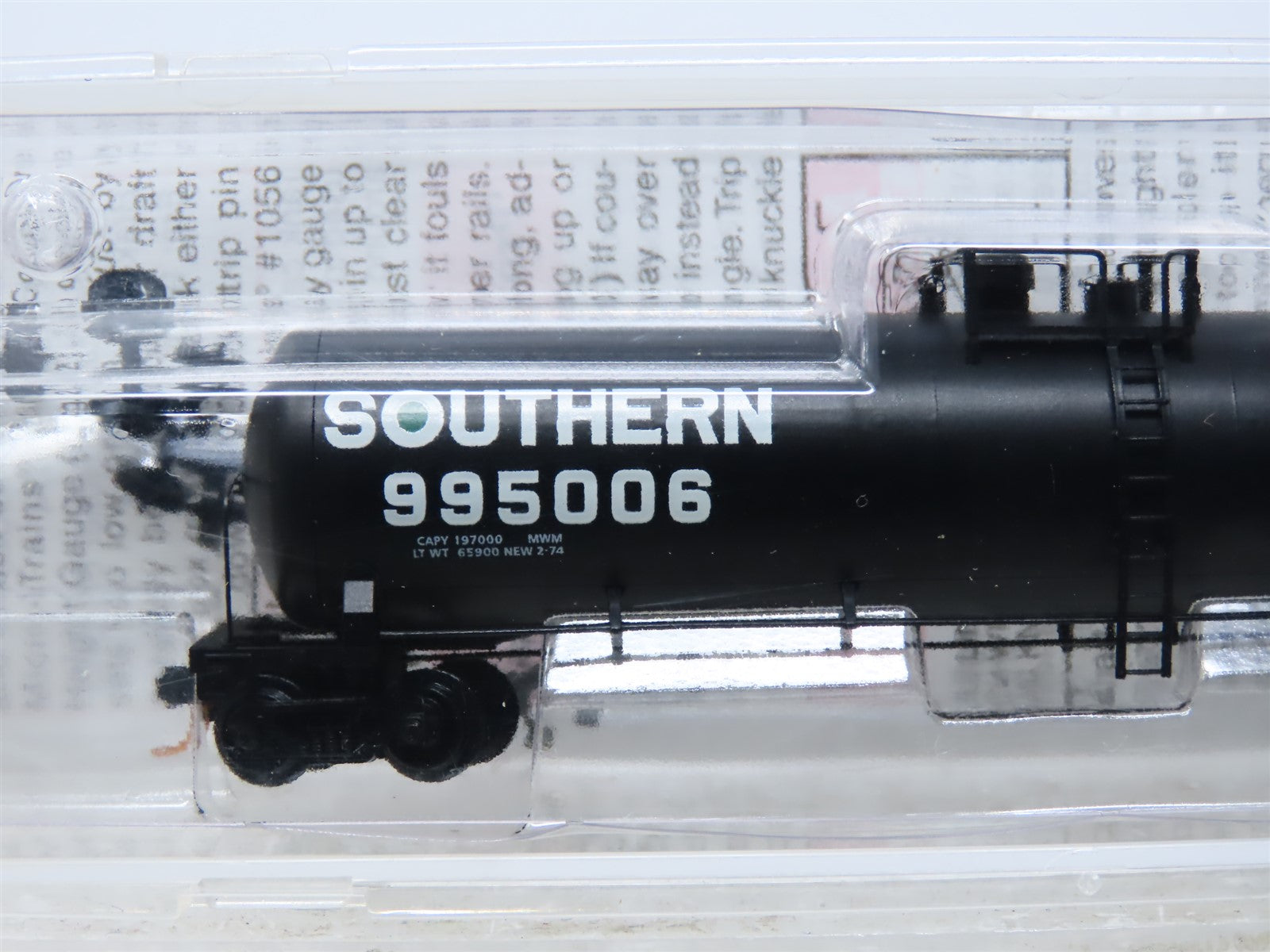 N Scale Micro-Trains MTL 110060 SOU Southern 56' Tank Car #995006