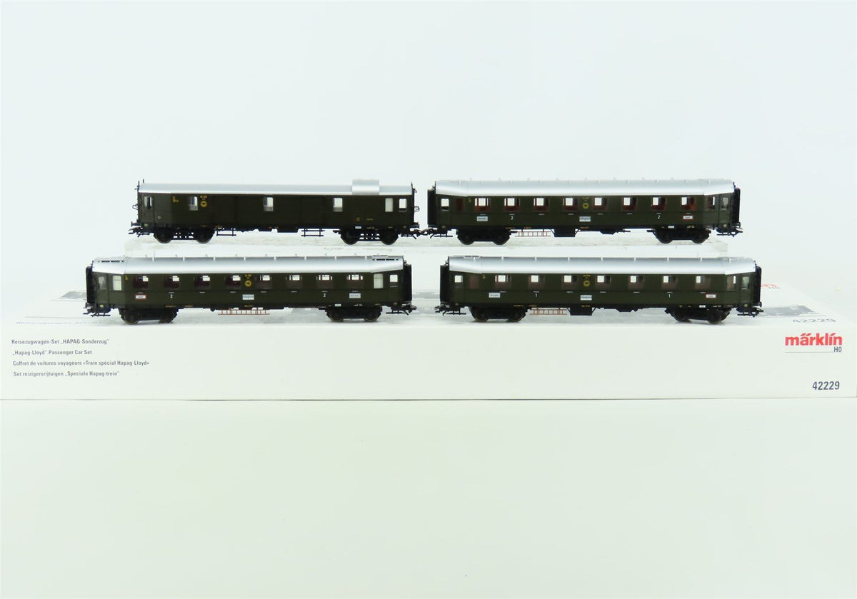 HO Scale Marklin 42229 DRG German Era II &quot;Hapag-Lloyd&quot; Passenger 4-Car Set