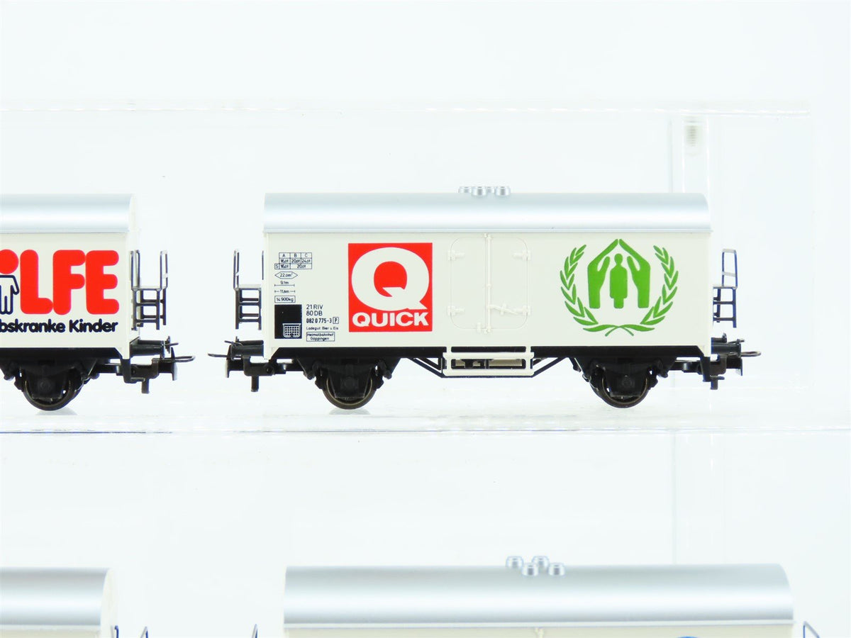 HO Scale Marklin 4400 DB German &quot;Big Helps Small&quot; Charity Reefers 6-Car Set