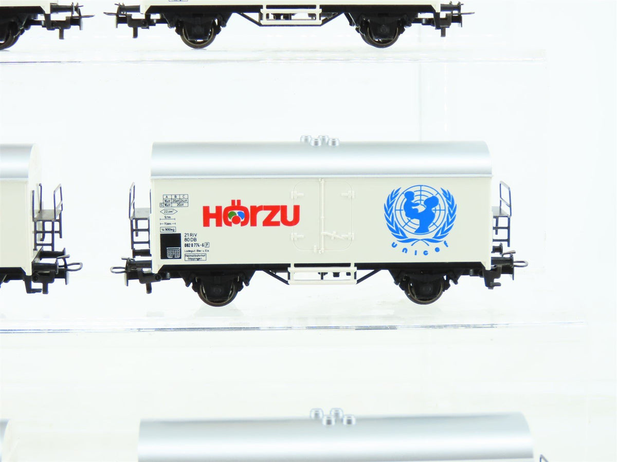 HO Scale Marklin 4400 DB German &quot;Big Helps Small&quot; Charity Reefers 6-Car Set