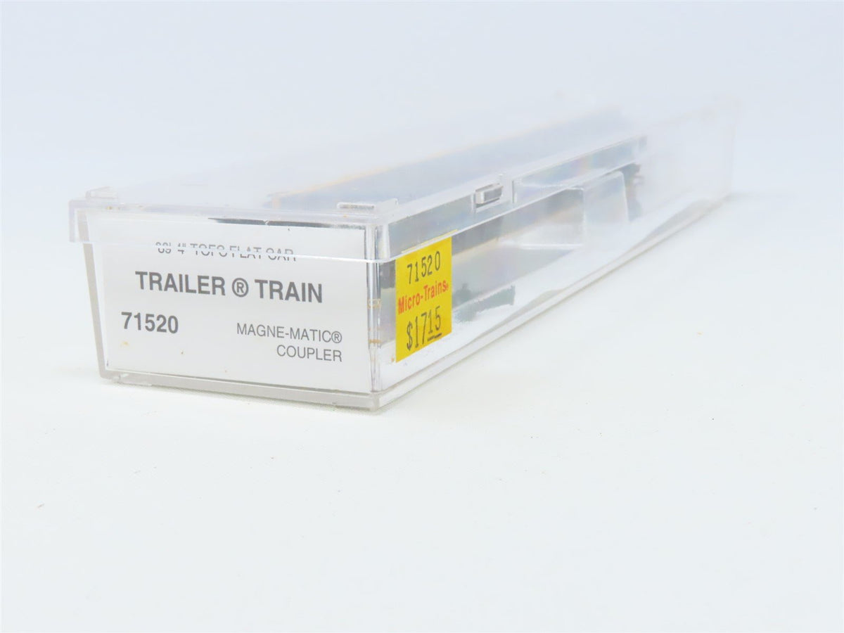 N Scale Micro-Trains MTL 71520 TTX Trailer Train 89&#39; 4&quot; TOFC Flat Car #252705