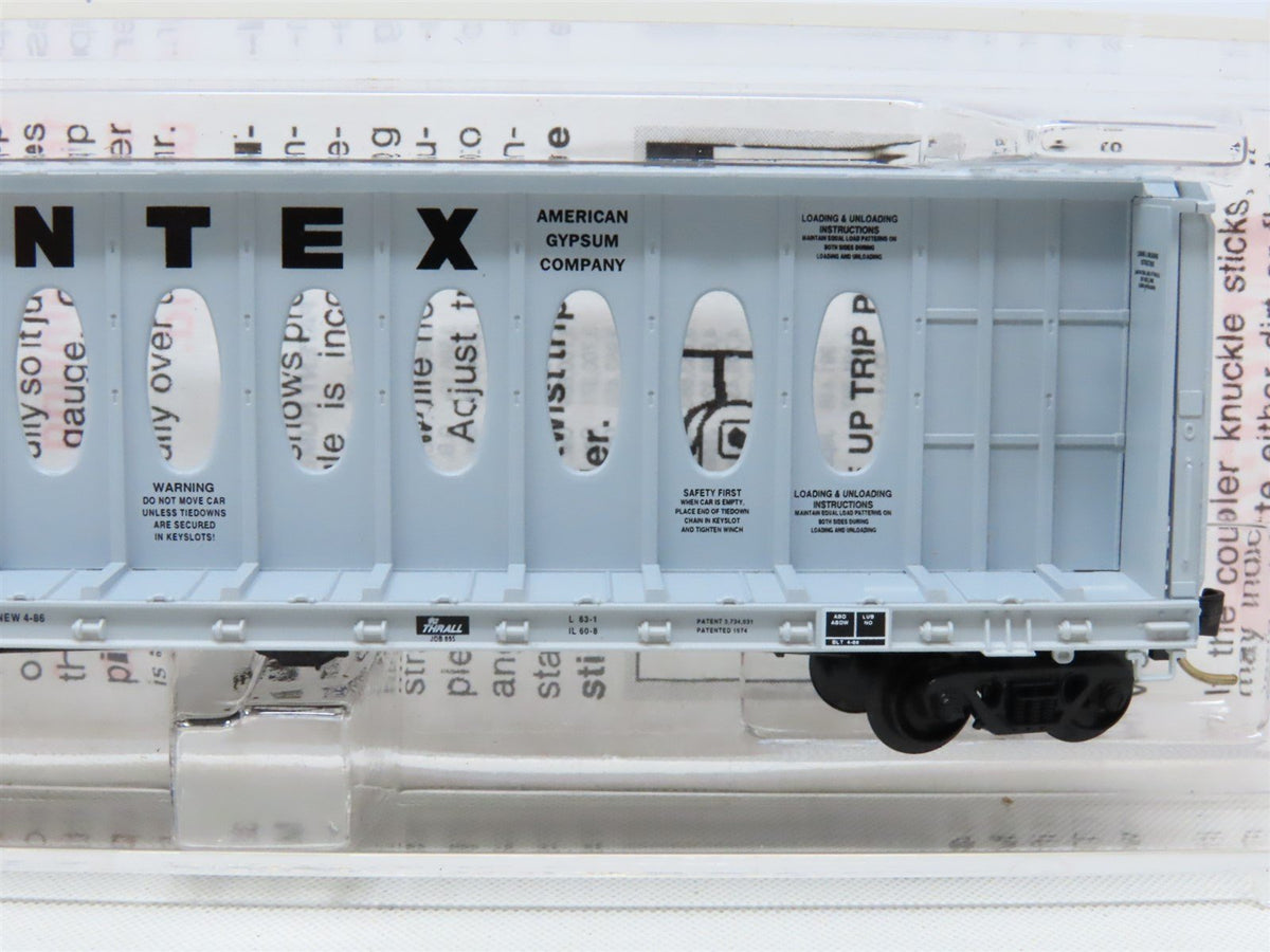 N Scale Micro-Trains MTL 53040 TCAX Centex 60&#39; 8&quot; Bulkhead Flat Car #700006