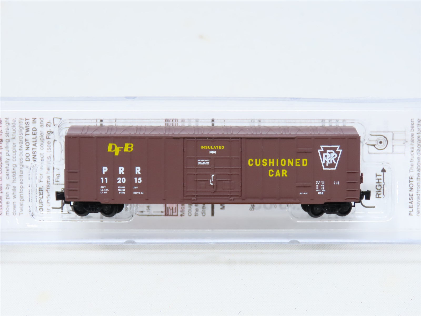 Z Scale Micro-Trains MTL 51100010 PRR Pennsylvania Rib Side 50' Box Car #112015
