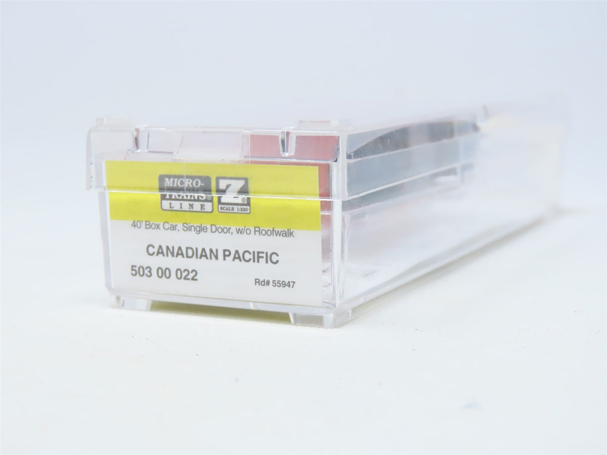 Z Scale Micro-Trains MTL 50300022 CP Rail Canadian Pacific 40&#39; Box Car #55947