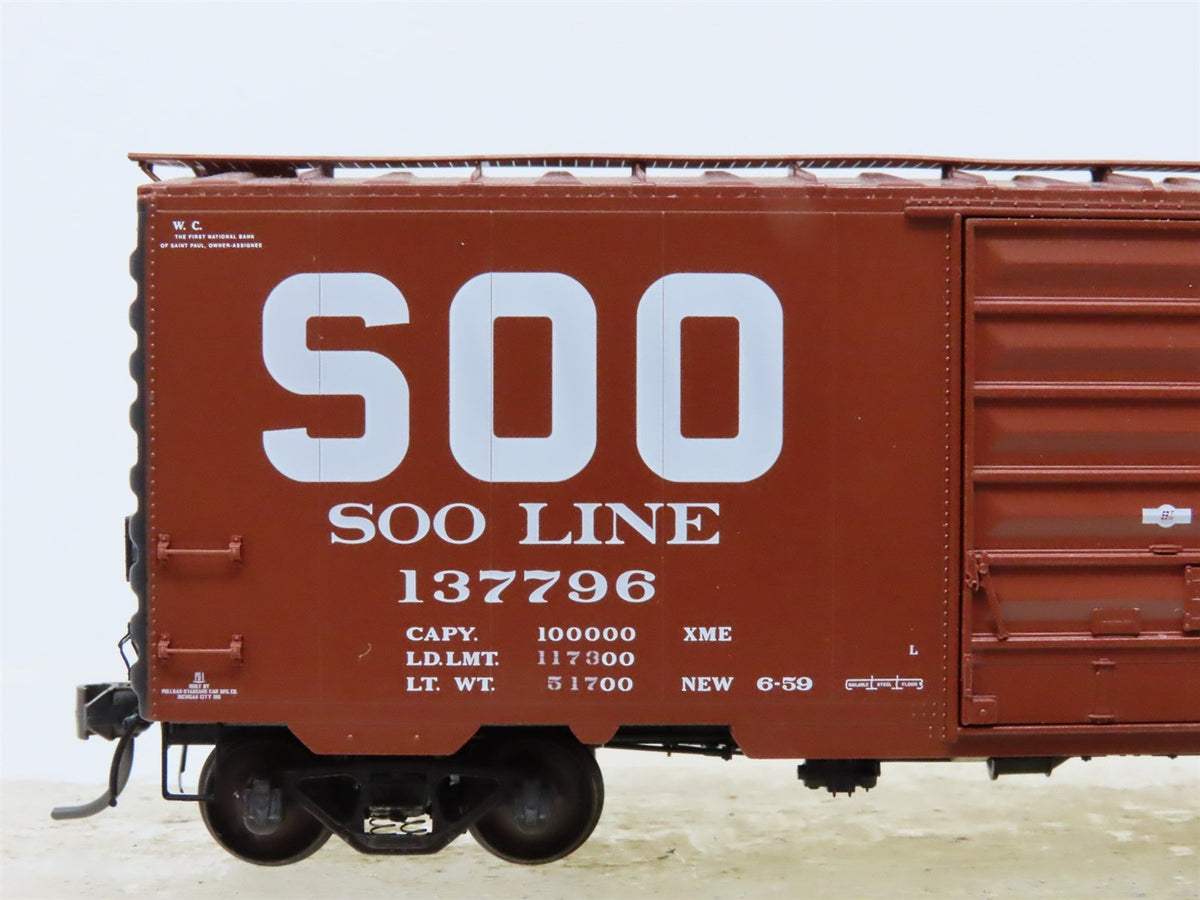 HO Scale Kadee #5228 SOO Line 40&#39; PS-1 Single 8&#39; Door Box Car #137796