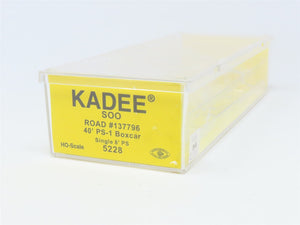 HO Scale Kadee #5228 SOO Line 40' PS-1 Single 8' Door Box Car #137796