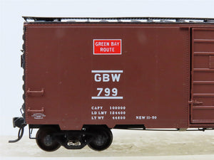 HO Scale Kadee #4016 GBW Green Bay Route 40' PS-1 Single Door Box Car #799