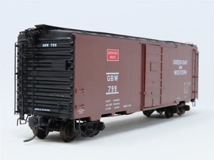 HO Scale Kadee #4016 GBW Green Bay Route 40' PS-1 Single Door Box Car #799