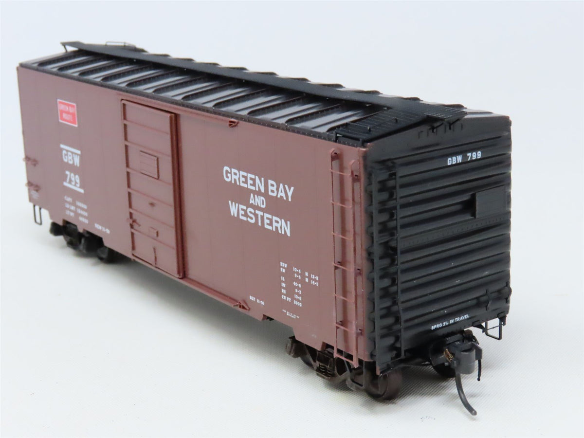 HO Scale Kadee #4016 GBW Green Bay Route 40&#39; PS-1 Single Door Box Car #799