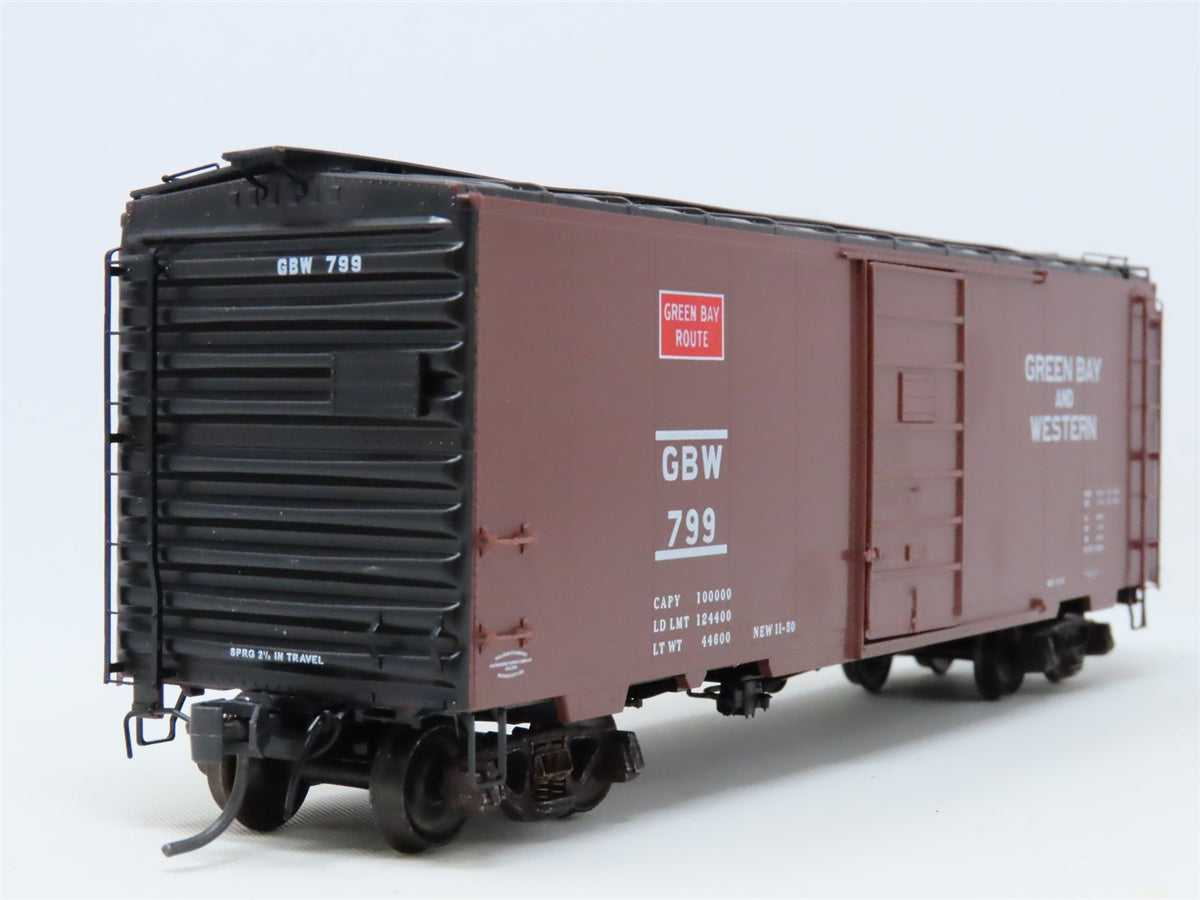 HO Scale Kadee #4016 GBW Green Bay Route 40&#39; PS-1 Single Door Box Car #799