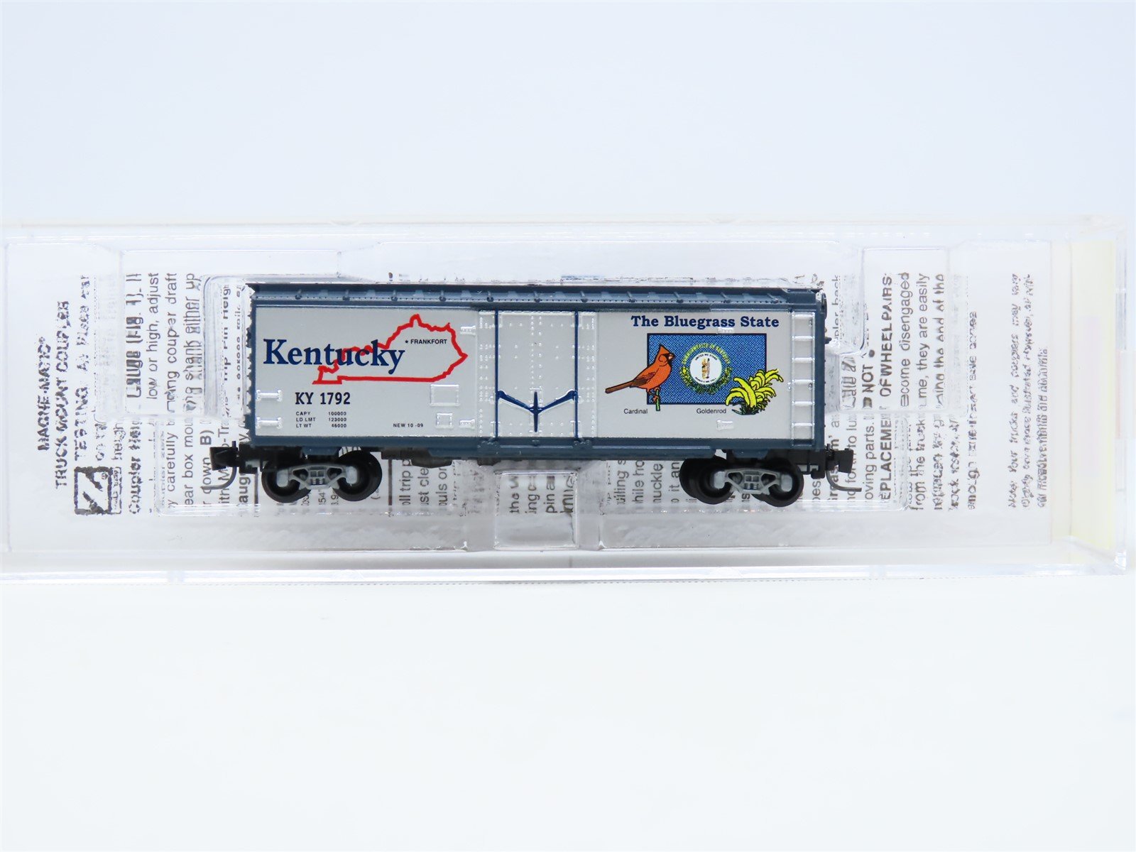 Z Scale Micro-Trains MTL 50200516 KY Kentucky State Car Plug Door Box Car #1792