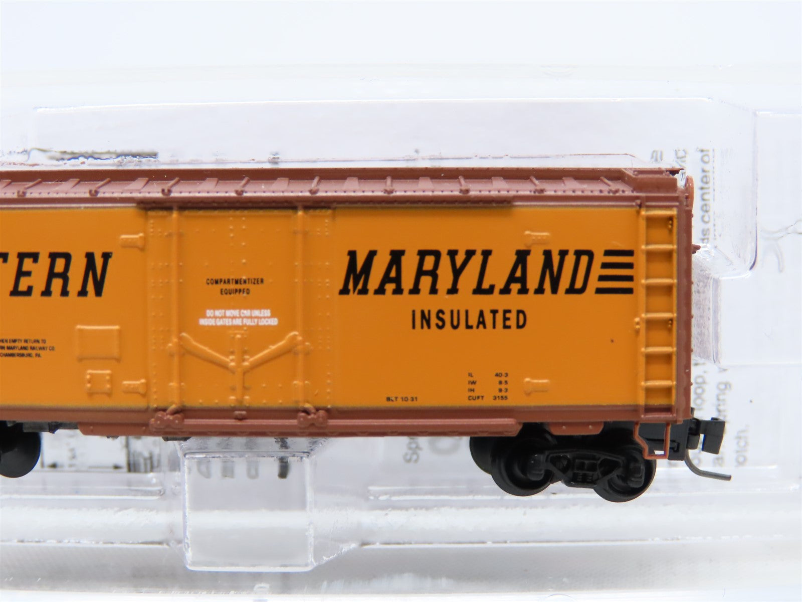 Z Scale Micro-Trains MTL 50200212 WMRX Western Maryland Plug Door 40' Boxcar #9