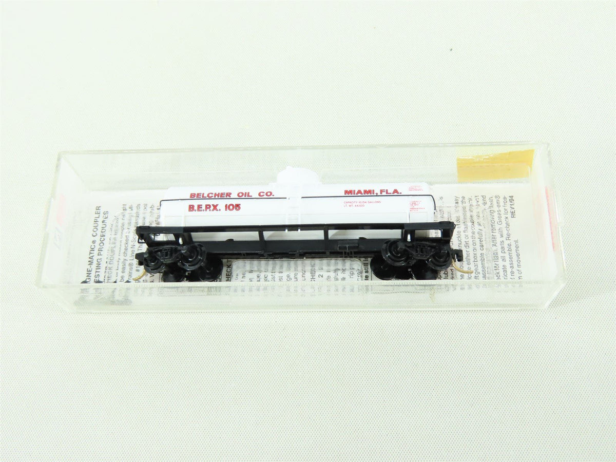 N Scale Micro-Trains MTL 65420 BERX Belcher Oil Co. Single Dome Tank Car #105