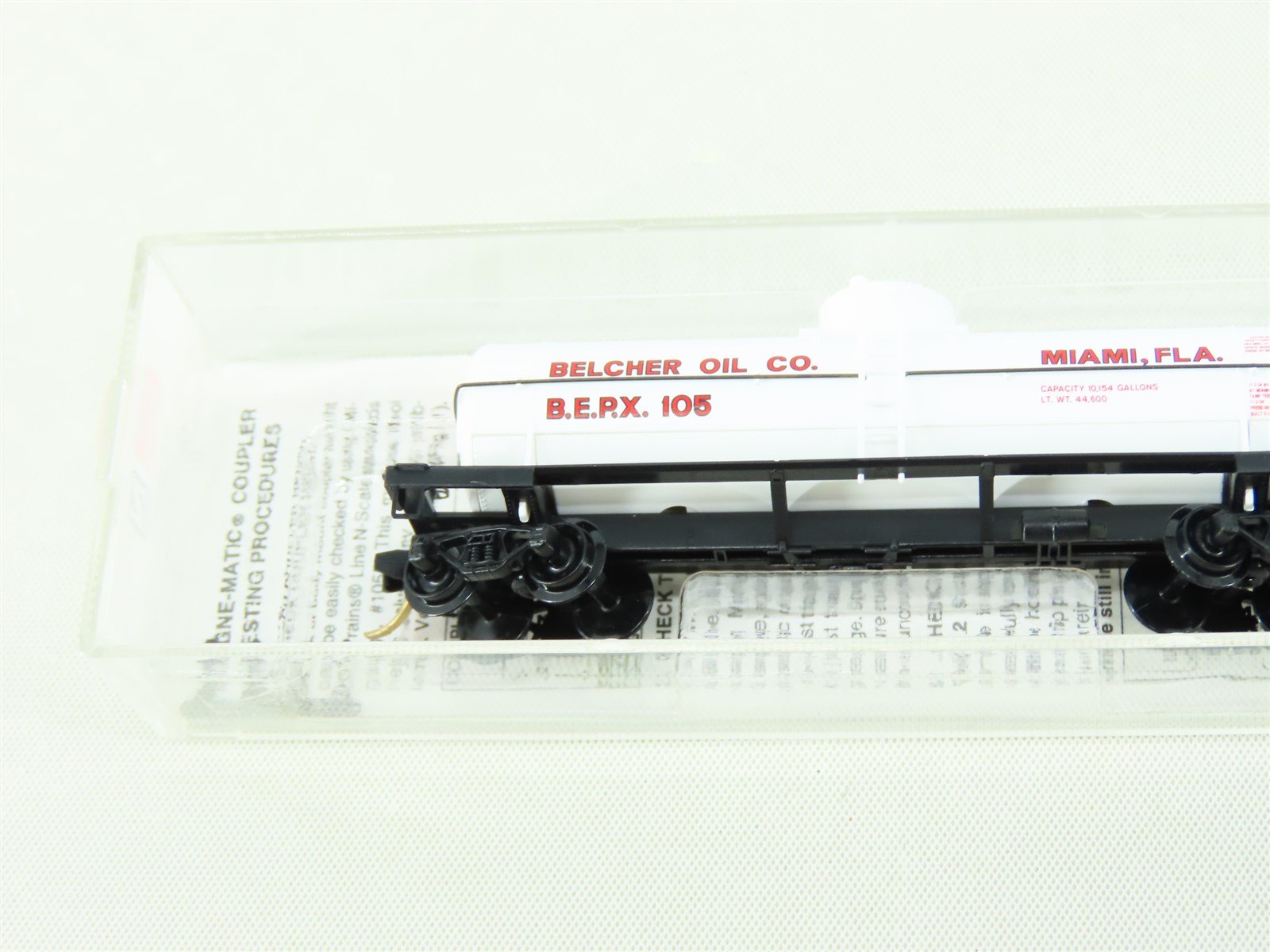 N Scale Micro-Trains MTL 65420 BERX Belcher Oil Co. Single Dome Tank Car #105