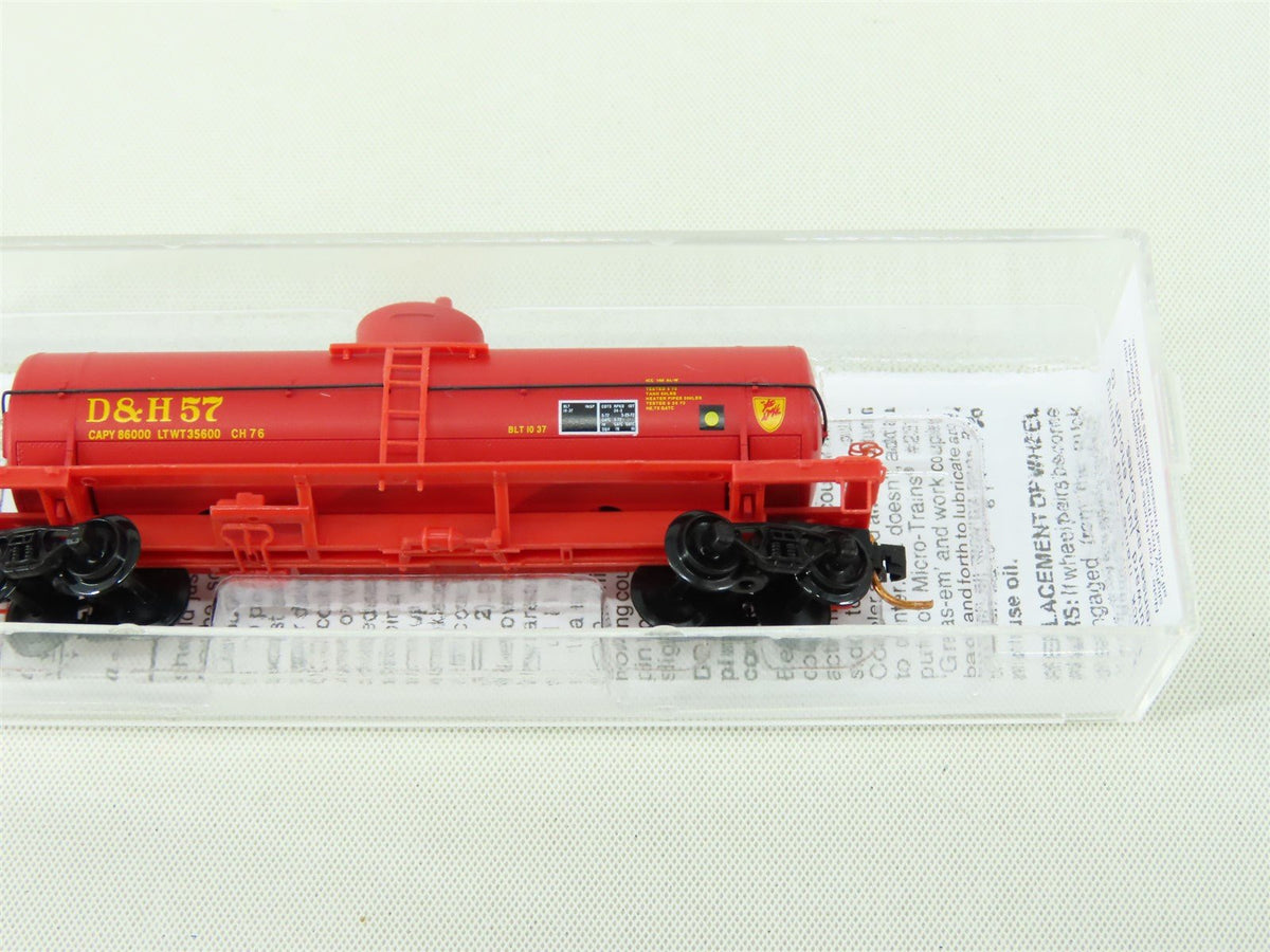 N Scale Micro-Trains MTL 06500650 D&amp;H Delaware &amp; Hudson Single Dome Tank Car #57