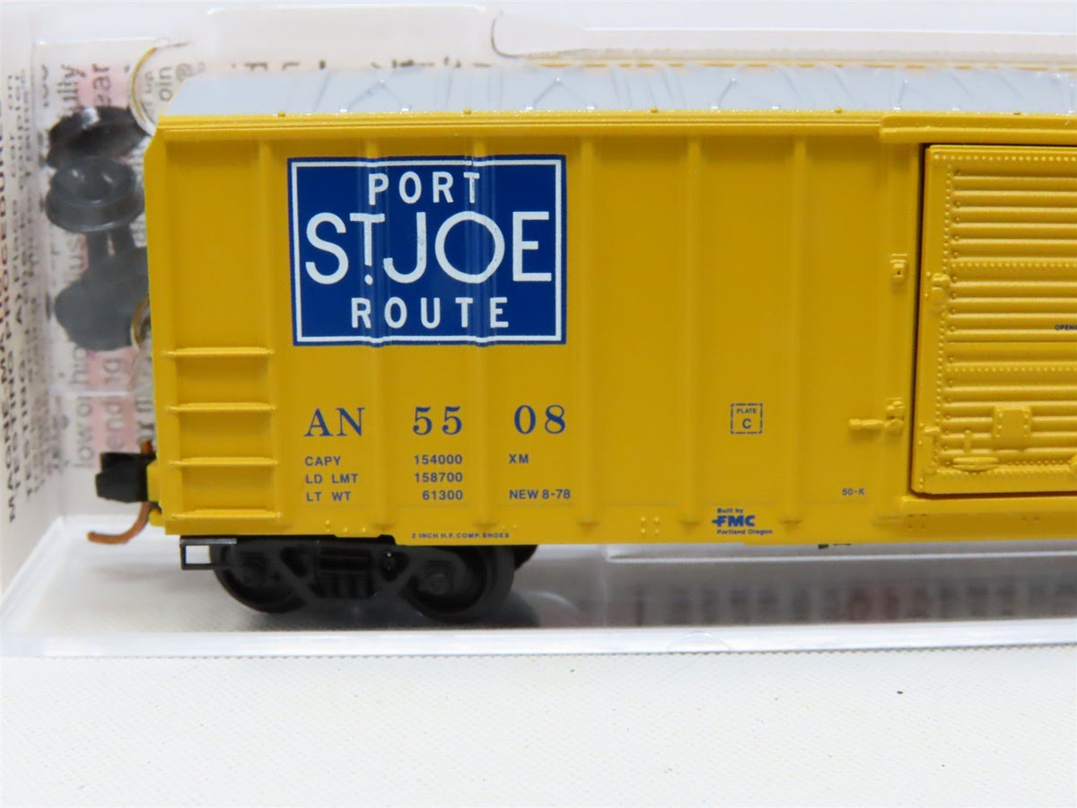 N Micro-Trains MTL 02500580 AN &quot;Port St. Joe Route&quot; 50&#39; Rib Side Box Car #5508