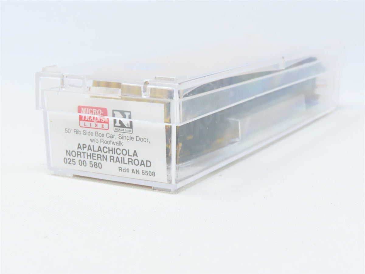 N Micro-Trains MTL 02500580 AN &quot;Port St. Joe Route&quot; 50&#39; Rib Side Box Car #5508