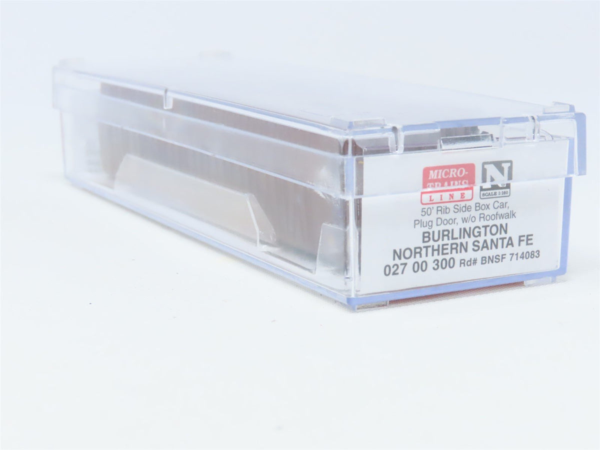 N Scale Micro-Trains MTL 02700300 BNSF Railway 50&#39; Rib Side Box Car #714083