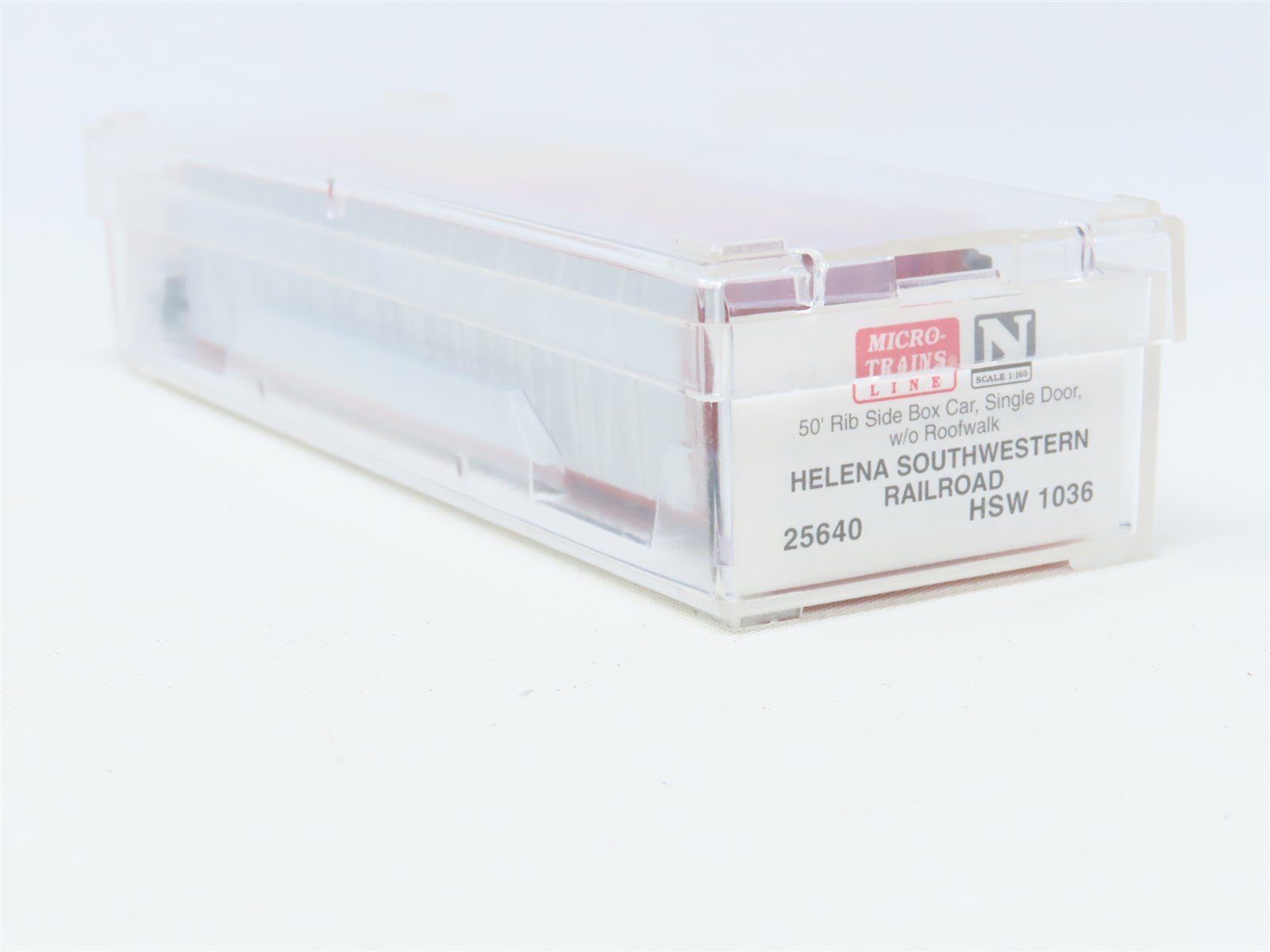 N Micro-Trains MTL 25640 HSW Helena Southwestern 50' Rib Side Box Car #1036