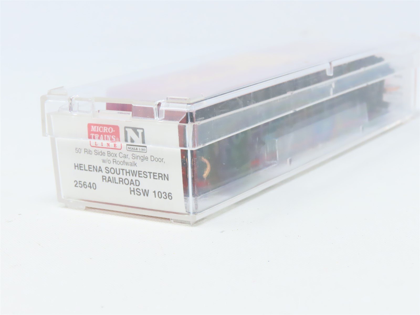 N Micro-Trains MTL 25640 HSW Helena Southwestern 50' Rib Side Box Car #1036
