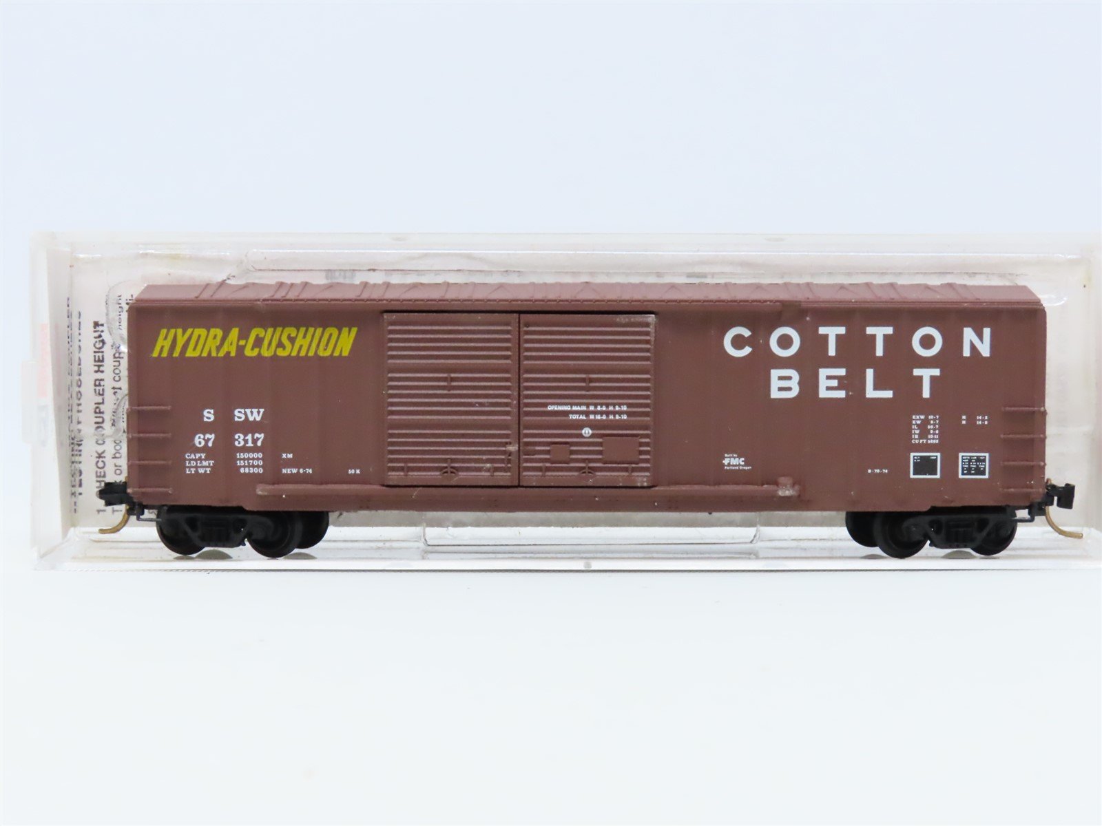 N Scale Micro-Trains MTL 30060 SSW Cotton Belt 50' Hydra-Cushion Box Car #67317