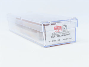 N Micro-Trains MTL 02800160 CV Central Vermont 40' Box Car #40141 w/Freight Load