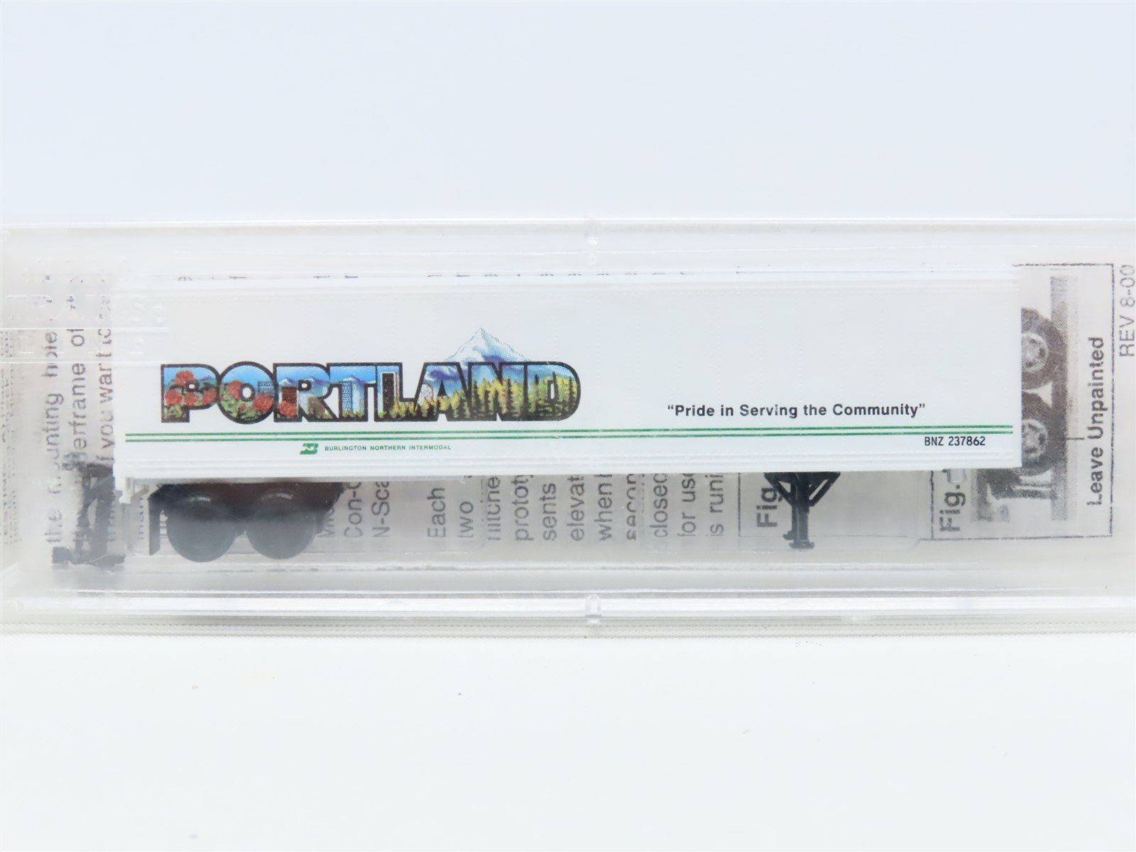 N Scale Micro-Trains MTL 67210 BN Intermodal 45" Trailer #237862 "Portland"