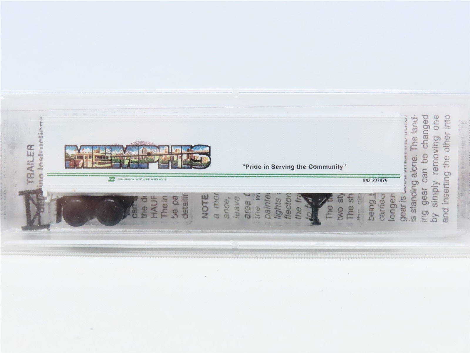 N Scale Micro-Trains MTL 67190 BN Intermodal 45" Trailer #237875 "Memphis"