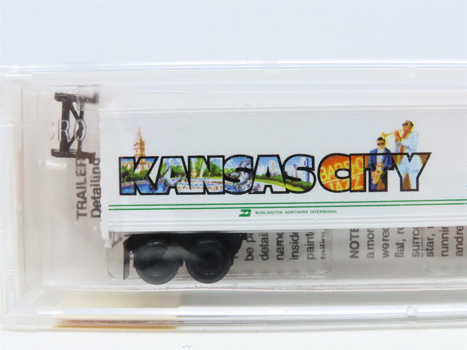 N Scale Micro-Trains MTL 67110 BN Intermodal Kansas City 45' Trailer #BNZ 237895