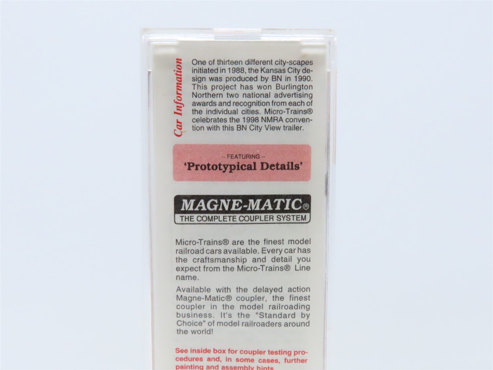 N Scale Micro-Trains MTL 67110 BN Intermodal Kansas City 45' Trailer #BNZ 237895