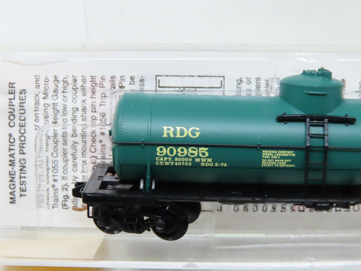 N Micro-Trains MTL 65350 RDG Reading Railroad 39&#39; Single Dome Tank Car #90985