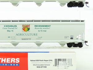 HO Scale Walthers #932-27159 DCLX Canadian Census 4-Bay Covered Hopper (2-Pack)