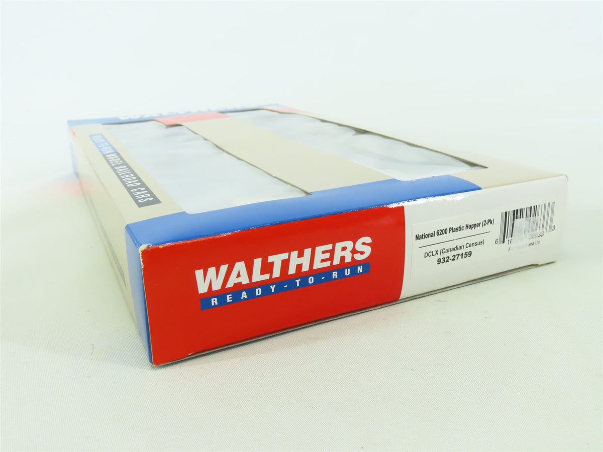 HO Scale Walthers #932-27159 DCLX Canadian Census 4-Bay Covered Hopper (2-Pack)