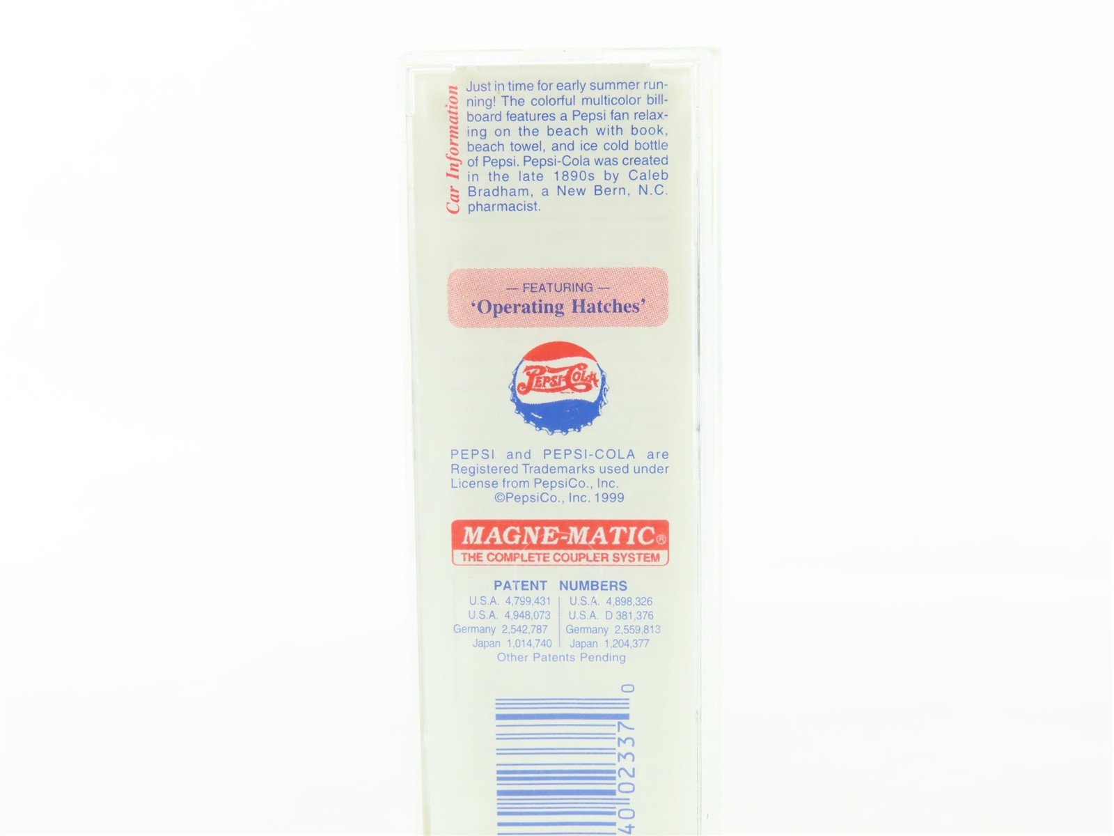 N Scale Micro-Trains MTL #59550 PCEX Pepsi-Cola 40' Steel Side Ice Reefer #59505