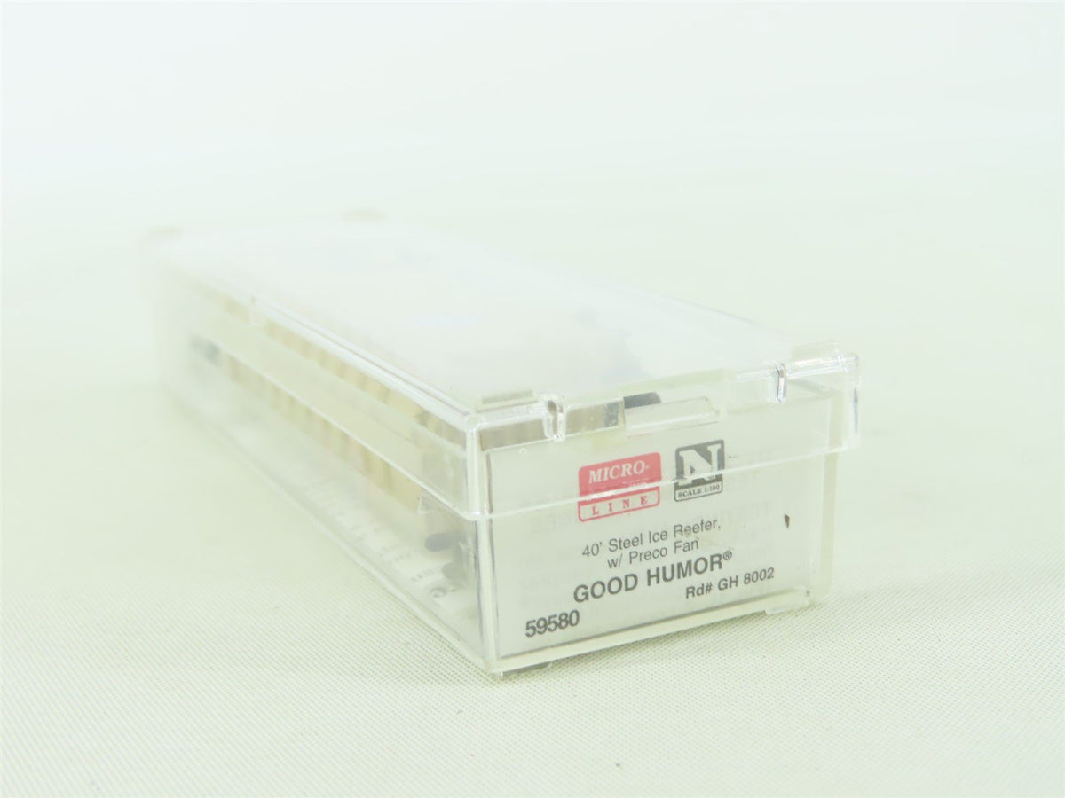 N Scale Micro-Trains MTL #59580 GH Good Humor 40&#39; Steel Side Ice Reefer #8002