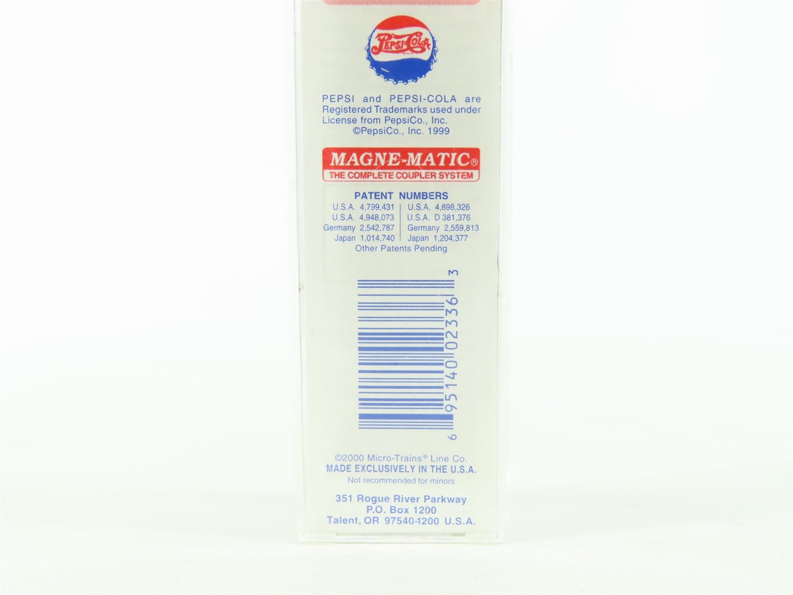 N Scale Micro-Trains MTL #58560 PCEX Pepsi-Cola 40' Steel Side Ice Reefer #58506