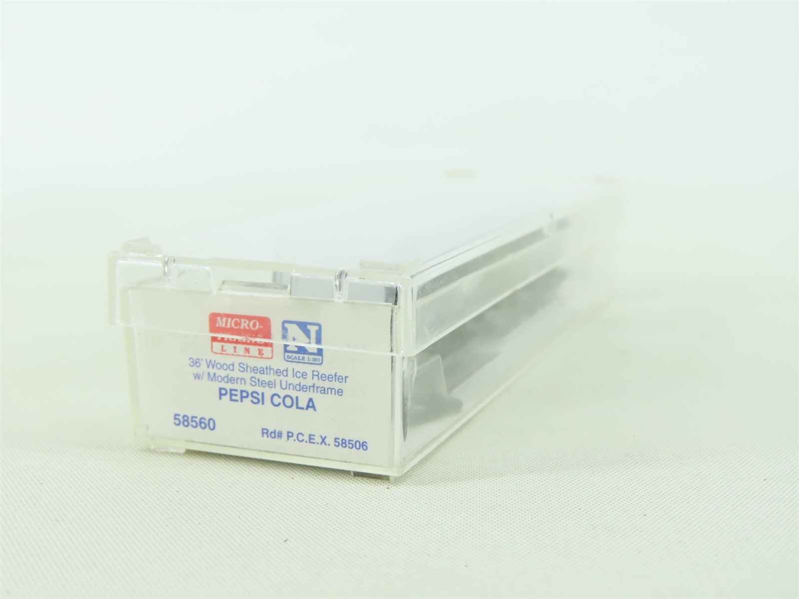 N Scale Micro-Trains MTL #58560 PCEX Pepsi-Cola 40' Steel Side Ice Reefer #58506