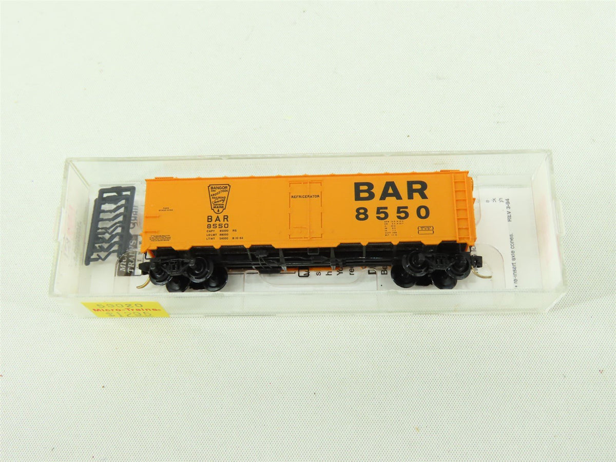 N Scale Micro-Trains MTL #59020 BAR Bangor &amp; Aroostook 40&#39; Ice Reefer #8550