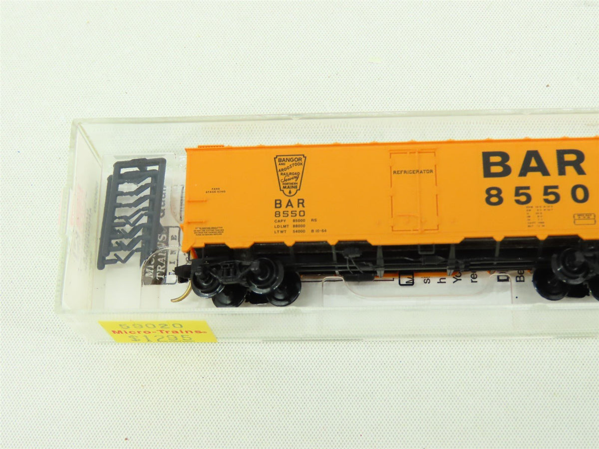 N Scale Micro-Trains MTL #59020 BAR Bangor &amp; Aroostook 40&#39; Ice Reefer #8550