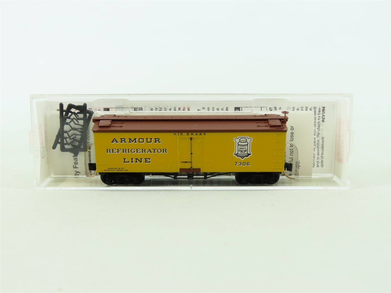 N Scale Micro-Trains MTL #58030 Armour Refrigerator Line 36' Ice Reefer #7306