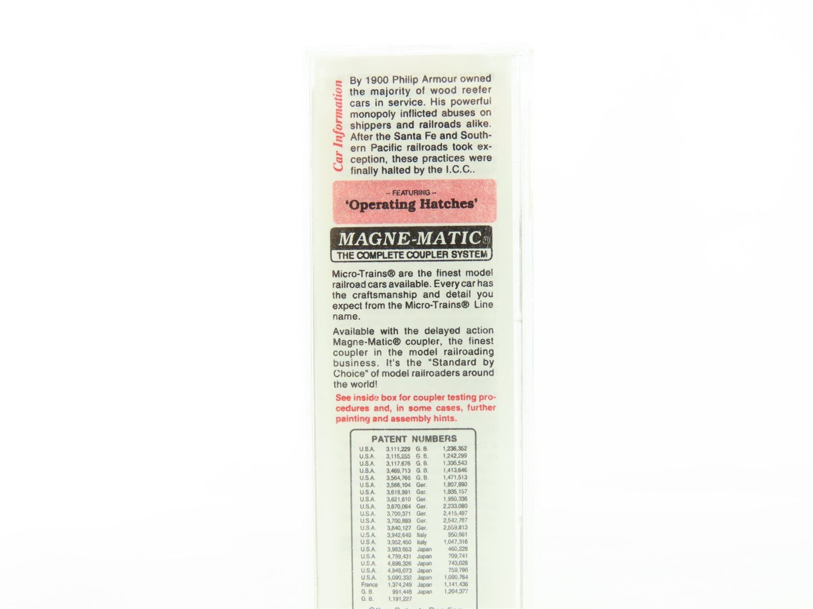 N Scale Micro-Trains MTL #58030 Armour Refrigerator Line 36' Ice Reefer #7306