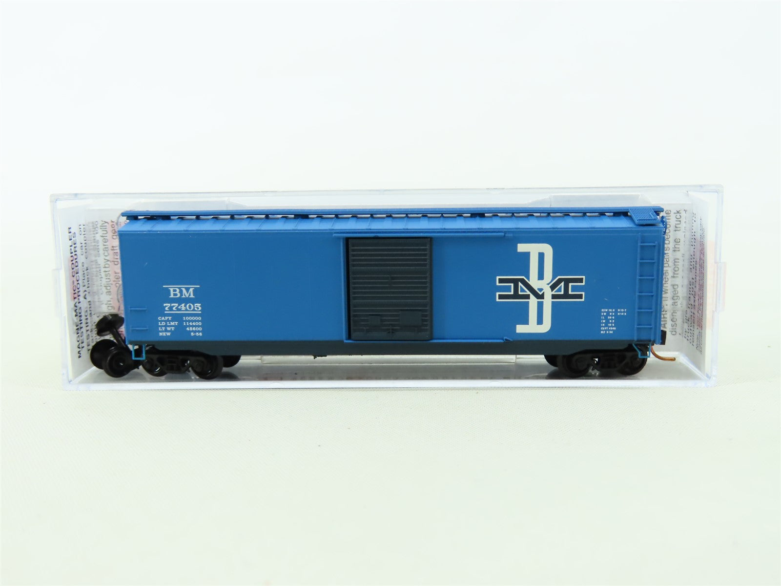 N Micro-Trains MTL #03100360 BM Boston & Maine 50' Single Door Box Car #77405