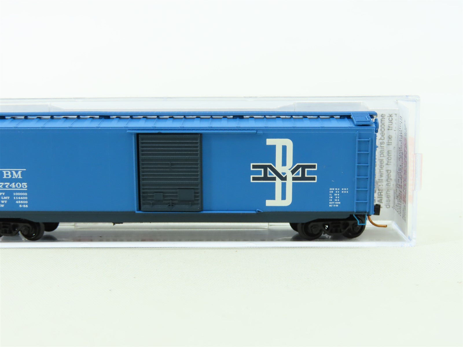 N Micro-Trains MTL #03100360 BM Boston & Maine 50' Single Door Box Car #77405